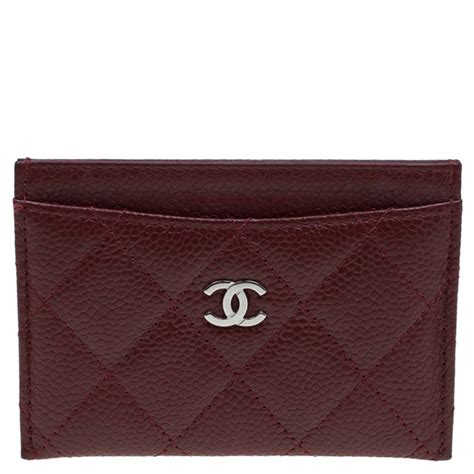 chanel classic card holder burgundy|Chanel wallet discount code.